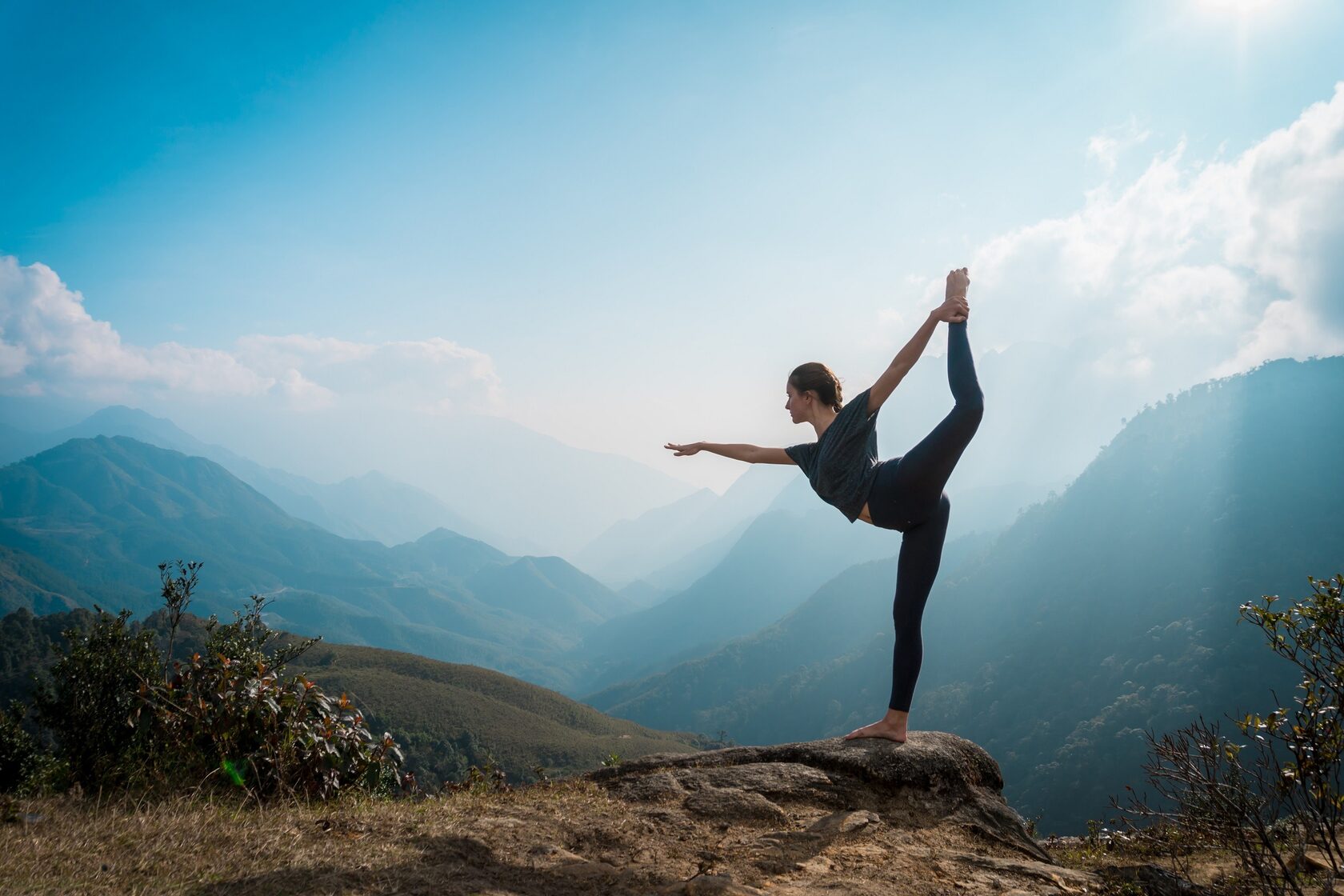 Yoga practice background